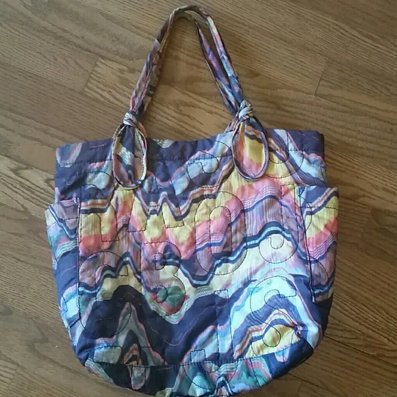Marc by Marc Jacobs rainbow psychedelic nylon tote